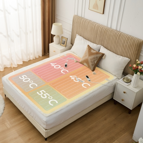 double bed heated matterss pad